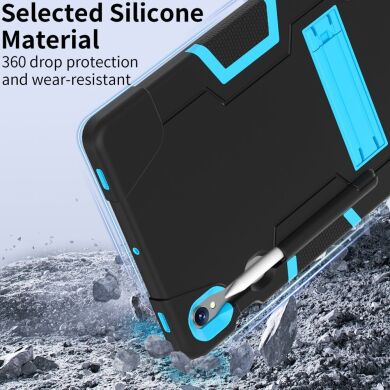 Защитный чехол Deexe Color Kickstand для Samsung Galaxy Tab S9 / S9 FE (X710/716/510) - Navy Blue / Blue