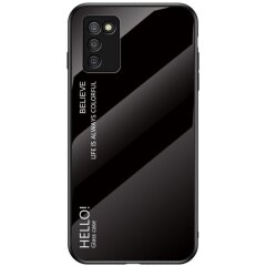 Захисний чохол Deexe Gradient Color для Samsung Galaxy A03s (A037) - Black