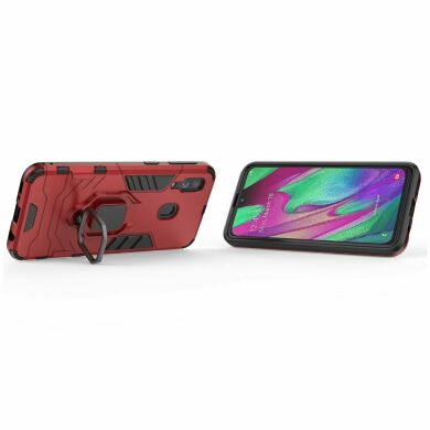 Защитный чехол Deexe Hybrid Case для Samsung Galaxy A40 (А405) - Red