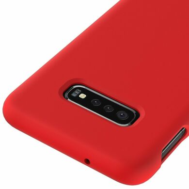 Защитный чехол Deexe Silicone Case для Samsung Galaxy S10e (G970) - Red