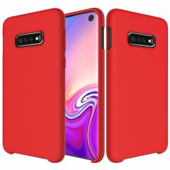 Защитный чехол Deexe Silicone Case для Samsung Galaxy S10e (G970) - Red