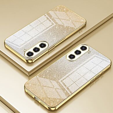 Защитный чехол Deexe Sparkles Cover для Samsung Galaxy S23 Plus (S916) - Gold