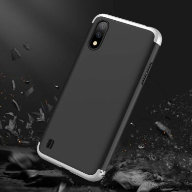 Защитный чехол GKK Double Dip Case для Samsung Galaxy A01 (A015) - Black / Silver