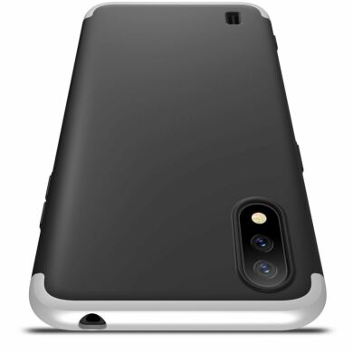 Защитный чехол GKK Double Dip Case для Samsung Galaxy A01 (A015) - Black / Silver