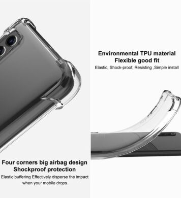Защитный чехол IMAK Airbag MAX Case для Samsung Galaxy S22 Plus (S906) - Transparent