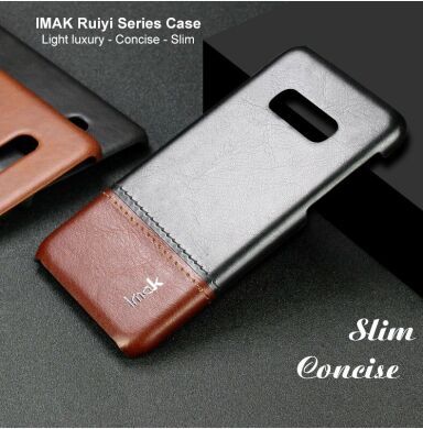 Защитный чехол IMAK Leather Series для Samsung Galaxy S10e (G970) - Black / Brown
