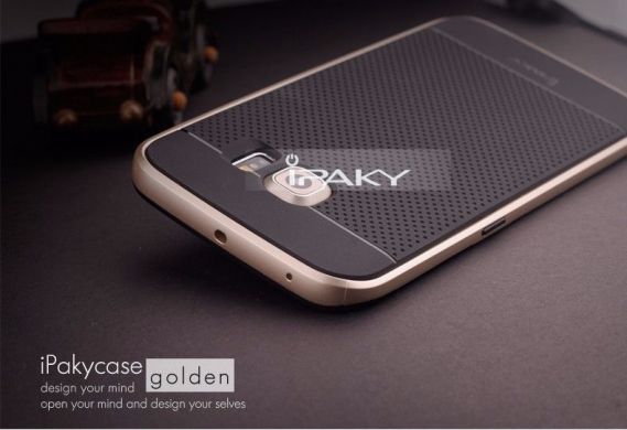 Защитный чехол IPAKY Hybrid для Samsung Galaxy S6 edge (G925) - Gold