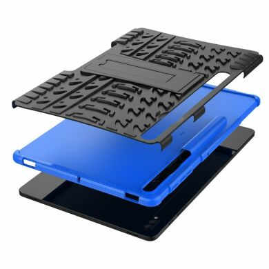 Защитный чехол UniCase Combo для Samsung Galaxy Tab S7 FE / S7 Plus / S8 Plus (T730/736/800/806/970/975) - Blue
