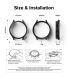Комплект чехлов (2шт) RINGKE Slim Case для Samsung Galaxy Watch 6 (40mm) - Clear / Black. Фото 12 из 14