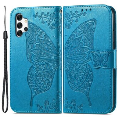 Чехол UniCase Butterfly Pattern для Samsung Galaxy A73 (A736) - Blue