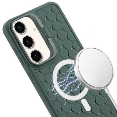 Защитный чехол Deexe CasePro with MagSafe для Samsung Galaxy S23 FE - Army Green