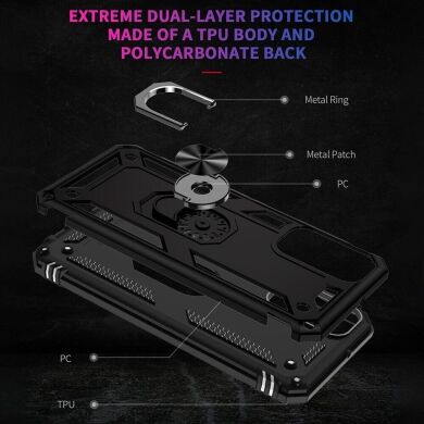 Защитный чехол Deexe Armor Case для Samsung Galaxy M23 (M236) - Blackish Green