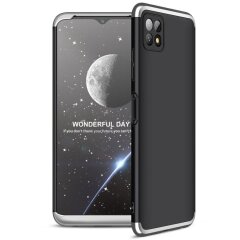 Захисний чохол GKK Double Dip Case для Samsung Galaxy A22 5G (A226) - Black / Silver
