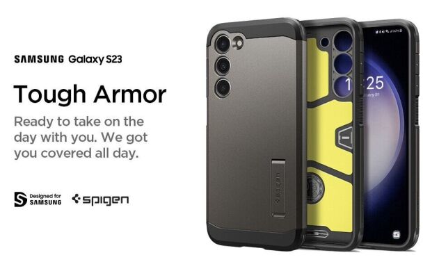Защитный чехол Spigen (SGP) Tough Armor для Samsung Galaxy S23 (S911) - Black
