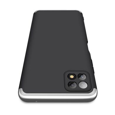 Защитный чехол GKK Double Dip Case для Samsung Galaxy A22 5G (A226) - Black / Silver