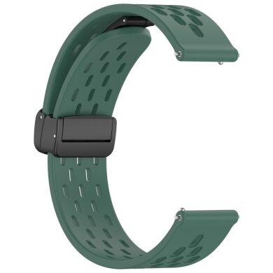 Ремешок Deexe Astra Strap для часов с шириной крепления 20мм - Dark Green
