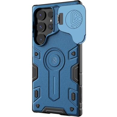 Защитный чехол NILLKIN CamShield Armor Prop Case для Samsung Galaxy S24 Ultra - Blue