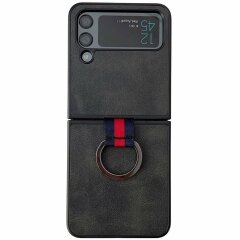 Защитный чехол Deexe Vintage Case для Samsung Galaxy Flip 4 - Black