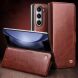 Кожаный чехол QIALINO Wallet Case (FF) для Samsung Galaxy Fold 5 - Dark Brown. Фото 5 из 6