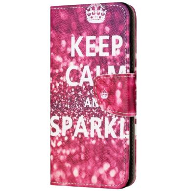 Чехол-книжка Deexe Color Wallet для Samsung Galaxy A14 (А145) - Keep Calm and Sparkle