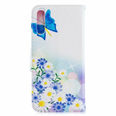 Чехол-книжка Deexe Color Wallet для Samsung Galaxy A70 (A705) - Blue Butterflies