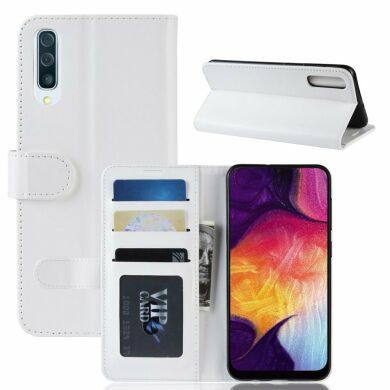 Чехол-книжка Deexe Wallet Style для Samsung Galaxy A50 (A505) / A30s (A307) / A50s (A507) - White