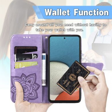 Чехол UniCase Butterfly Pattern для Samsung Galaxy A53 (A536) - Purple
