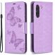 Чехол UniCase Butterfly Pattern для Samsung Galaxy S21 FE (G990) - Purple. Фото 2 из 10