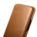 Кожаный чехол-книжка ICARER Slim Flip для Samsung Galaxy S9 (G960) - Khaki. Фото 9 из 20