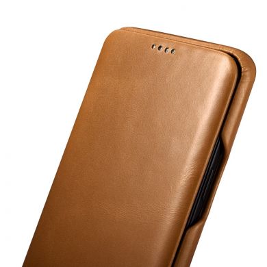 Кожаный чехол-книжка ICARER Slim Flip для Samsung Galaxy S9 (G960) - Khaki