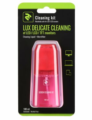 Набор для чистки 2E LUX CLEAN (100ml Liquid for LED/LCD + салфетка) - Red