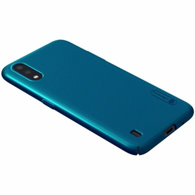 Пластиковый чехол NILLKIN Frosted Shield для Samsung Galaxy A01 (A015) - Blue