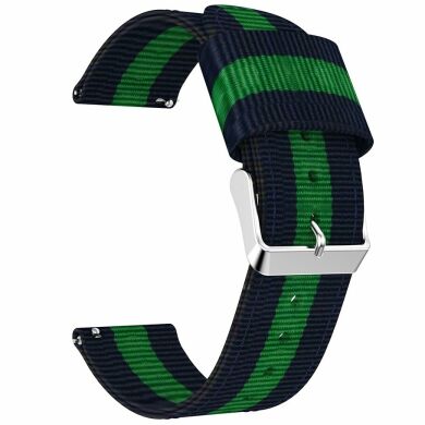 Ремешок UniCase Nylon для часов с шириной крепления 20мм - Blue / Green