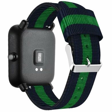 Ремінець UniCase Nylon для годинників з шириною кріплення 20мм - Blue / Green