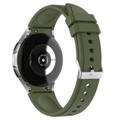 Ремешок UniCase Silicone Strap для Samsung Galaxy Watch 4 Classic (46mm) / Watch 4 Classic (42mm) / Watch 4 (40mm) / Watch 4 (44mm) - Blackish Green