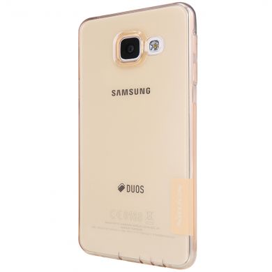 Силиконовая накладка NILLKIN Nature TPU для Samsung Galaxy A3 2016 (A310) - Gold