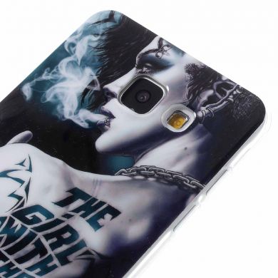 Силиконовая накладка Deexe Life Style для Samsung Galaxy A5 2016 (A510) - Tattoo Girl