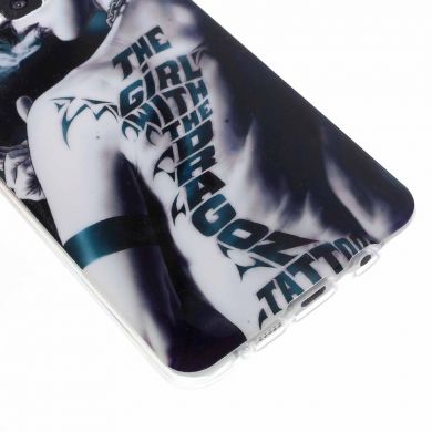 Силиконовая накладка Deexe Life Style для Samsung Galaxy A5 2016 (A510) - Tattoo Girl