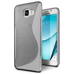 Силиконовый (TPU) чехол Deexe S Line для Samsung Galaxy A7 2017 (A720) - Gray