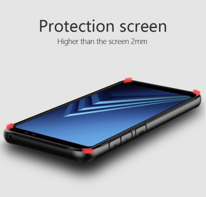 Защитный чехол UniCase Crystal Frame для Samsung Galaxy A8+ 2018 (A730) - Black