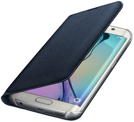 Чехол Flip Wallet Textil для Samsung S6 EDGE (G925) EF-WG925BBEGRU - Black