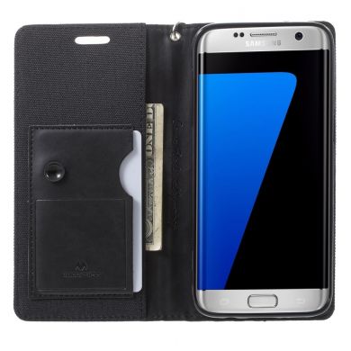 Чехол-книжка MERCURY Canvas Wallet для Samsung Galaxy S7 edge (G935) - Black