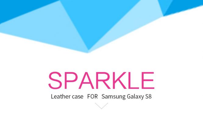 Чехол-книжка NILLKIN Sparkle Series для Samsung Galaxy S8 (G950) - Red