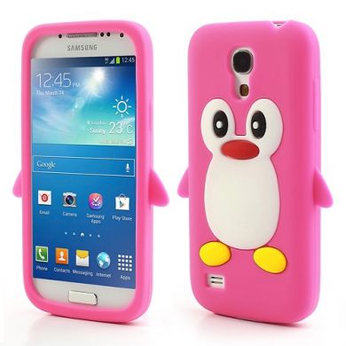 Силиконовая накладка Deexe Penguin Series для Samsung Galaxy S4 mini (i9190) - Magenta