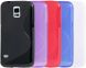 Силиконовая накладка Deexe S Line для Samsung S5 mini (G800) - Violet. Фото 5 из 5