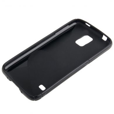 Силиконовая накладка Deexe S Line для Samsung S5 mini (G800) - Black