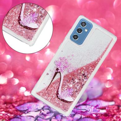 Силіконовий (TPU) чохол Deexe Fashion Glitter для Samsung Galaxy M52 (M526) - Owl Couple
