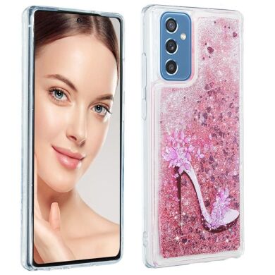 Силиконовый (TPU) чехол Deexe Fashion Glitter для Samsung Galaxy M52 (M526) - High Heel