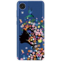 Силіконовий (TPU) чохол Deexe Pretty Glossy для Samsung Galaxy A03 Core (A032) - Flower Fairy