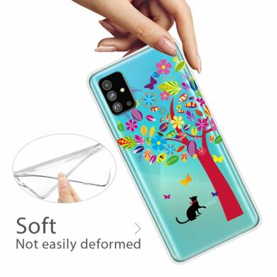 Силиконовый (TPU) чехол Deexe Pretty Glossy для Samsung Galaxy S20 (G980) - Colorized Tree